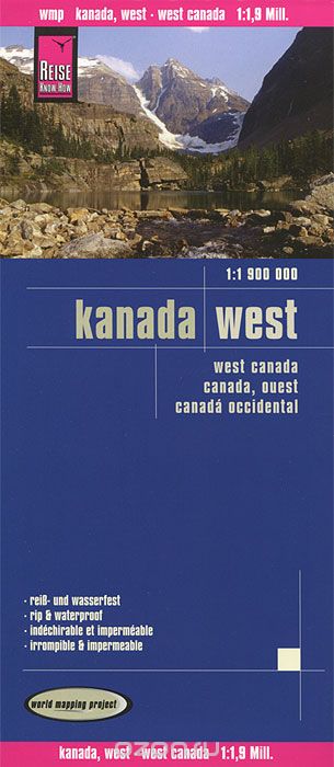 Скачать книгу "Kanada. West. Карта"